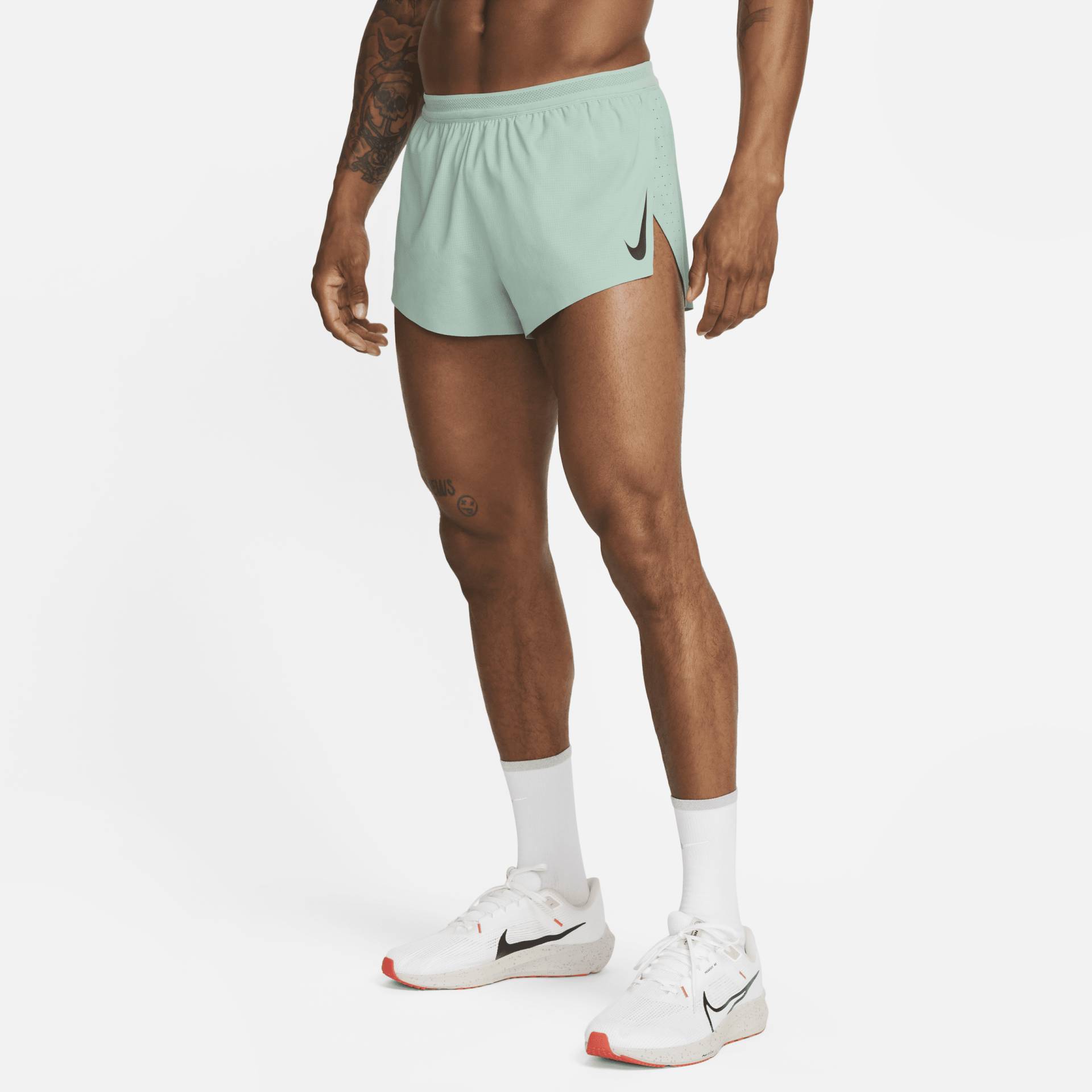 Nike AeroSwift Wettkampf-Laufshorts mit Innenslip für Herren (ca. 5 cm) - Grün von Nike