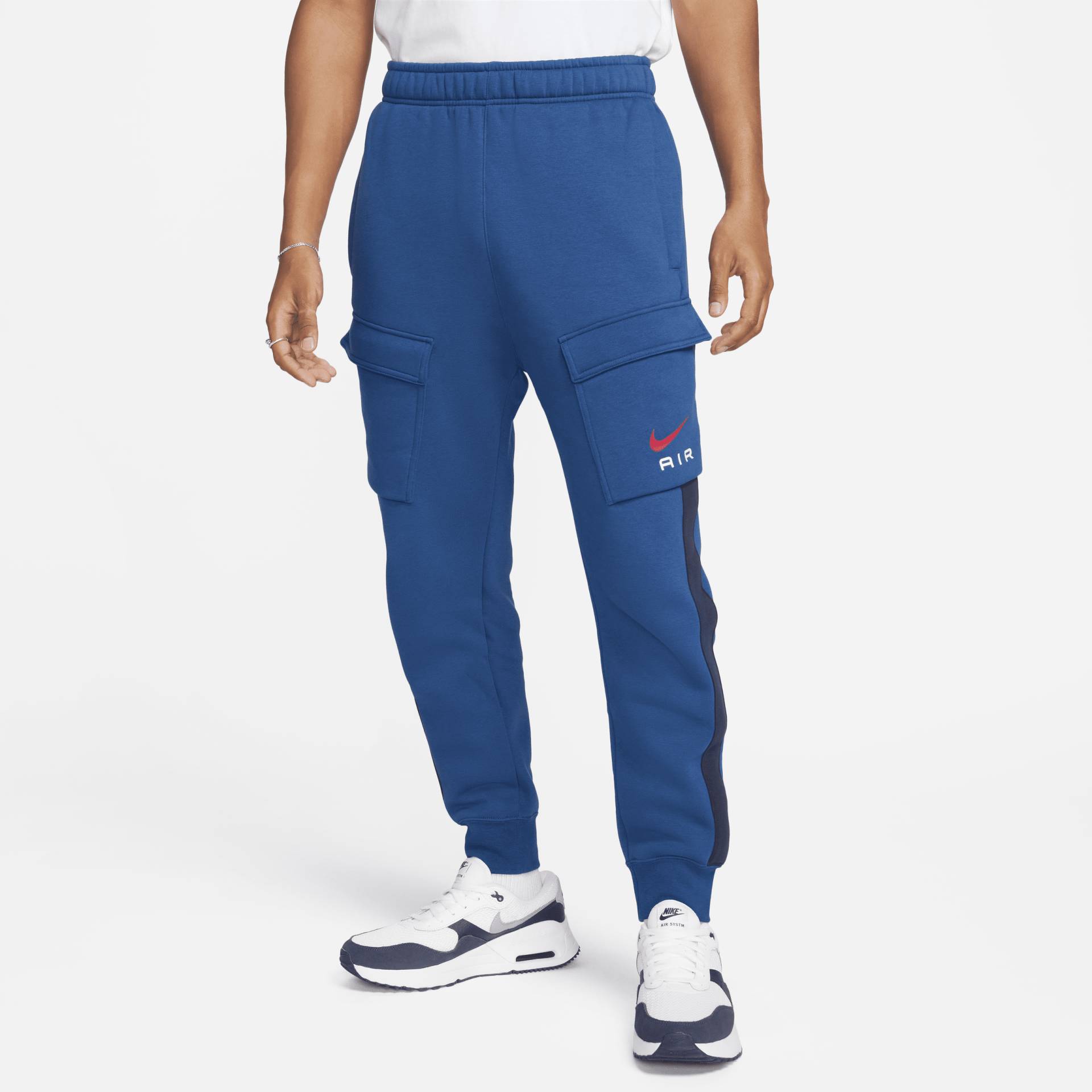 Nike Air Fleece-Cargohose für Herren - Blau von Nike