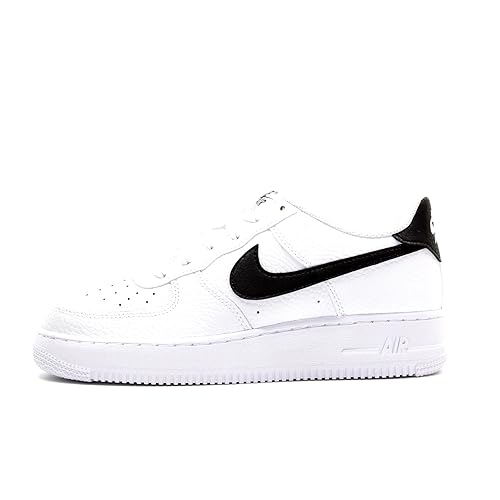 Nike Air Force 1 (Gs) Niedrige Sportschuhe, Weiß, Schwarz, Weiß, 40 EU von Nike