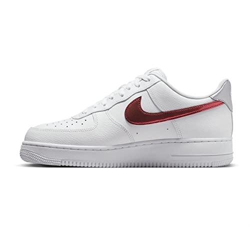 Nike Air Force 1 '07, niedrige Turnschuhe für Herren, Weiß Picantered Wolfgrey, 42 EU von Nike