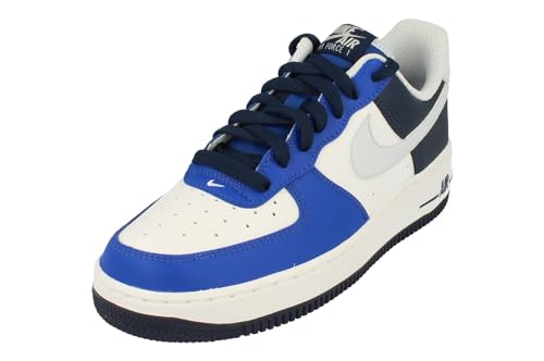 Nike Air Force 1 07 LV8 Herren Trainers FQ8825 Sneakers Schuhe (UK 10 US 11 EU 45, White Football Grey Gamer royal 100) von Nike