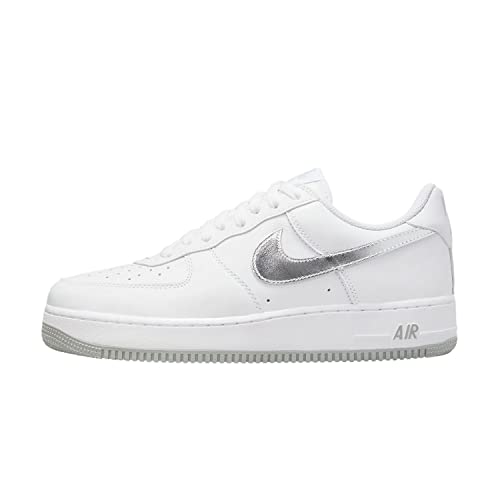 Nike Air Force 1 '07 Low Color of The Month White Metallic Silver DZ6755-100 Size 42.5 von Nike