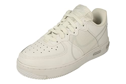Nike Air Force 1 React SU GS Trainers CT5117 Sneakers Schuhe (UK 4.5 us 5Y EU 37.5, White Pure Platinum 101) von Nike
