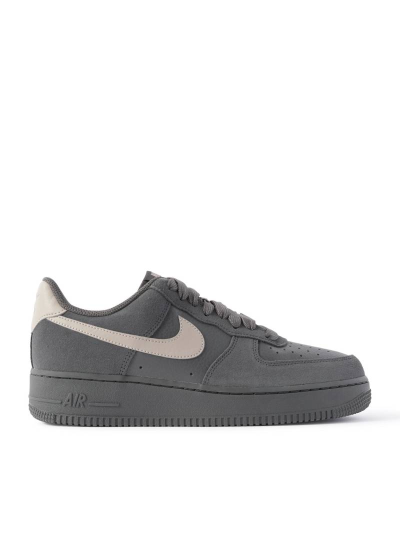 Nike - Air Force 1 Suede-Trimmed Leather Sneakers - Men - Gray - US Women’s 8.5 von Nike