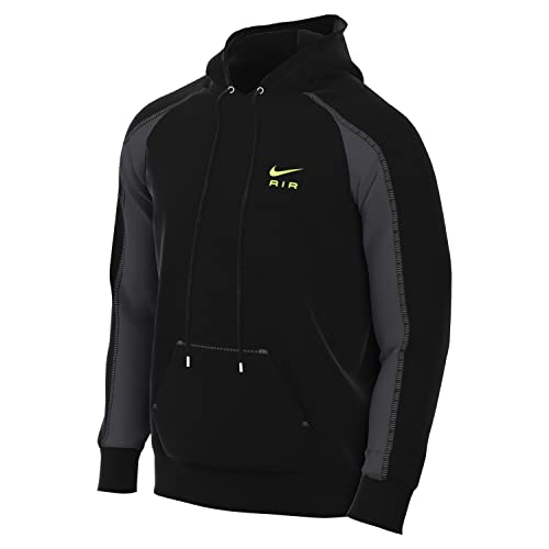 Nike Air Herren Kapuzenpullover French Terry Größe L, Schwarz von Nike