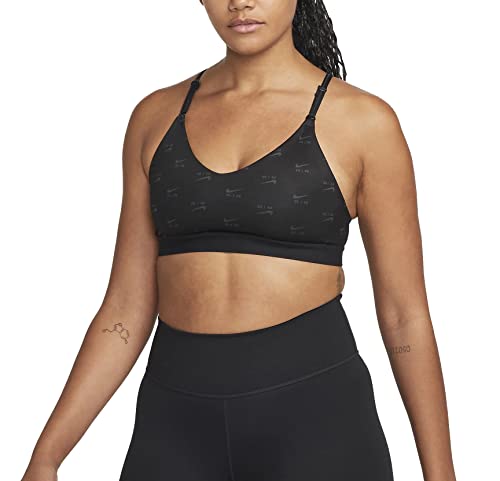 Nike Air Indy Light Bra Sport BH (S, Black/White) von Nike