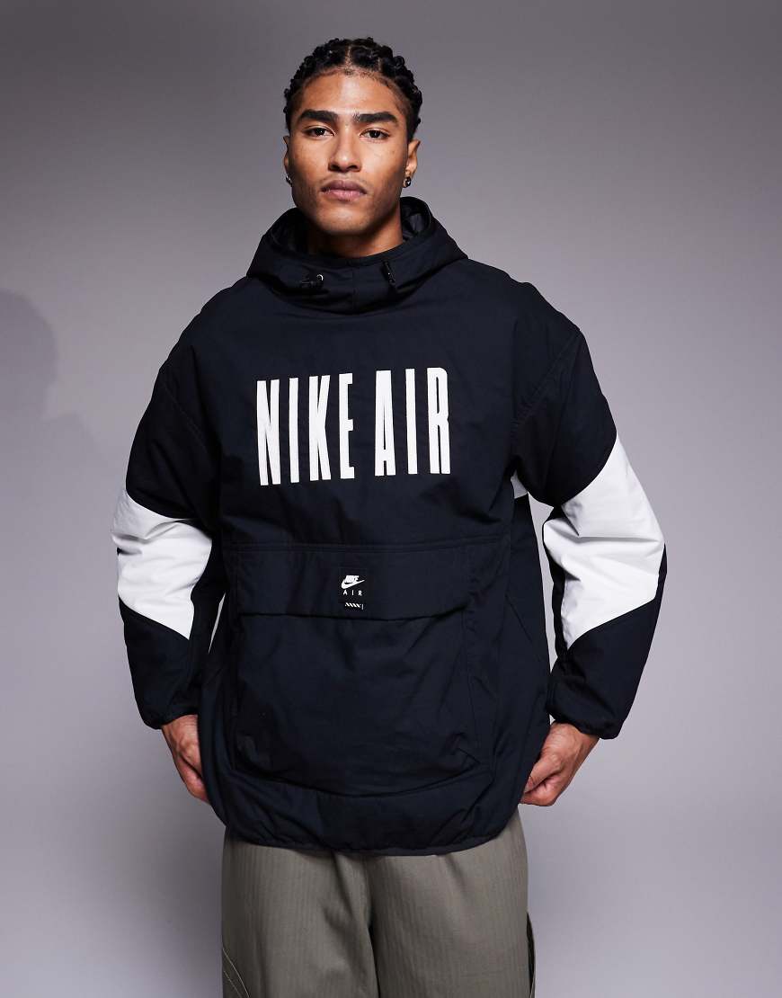 Nike - Air - Jacke aus Webstoff in Schwarz und Weiß von Nike