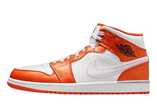 Nike Men's Air Jordan 1 Mid Se Electro Orange, Electro Orange/Schwarz/Weiß, 11 von Nike