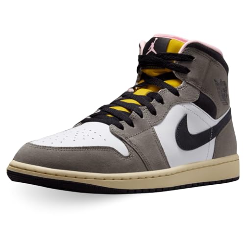 Nike Air Jordan 1 Mid Se Code HQ2011-100 Grau Herren, Grau-Weiß., 40.5 EU von Nike