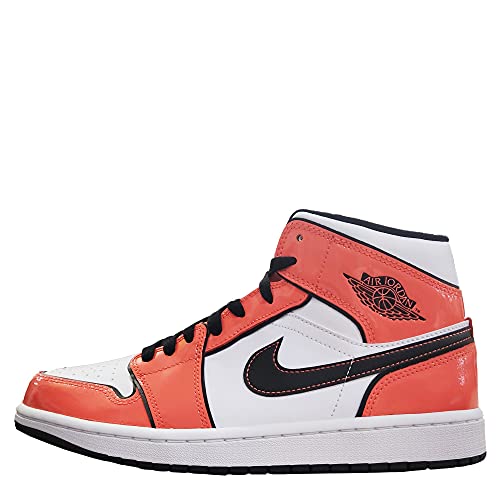 Nike Air Jordan 1 Mid DD6834-802 Herren-Sportschuhe, Orange/Schwarz-Weiß (Turf Orange/Black White)., Rasen orange/schwarz-weiß, 44.5 EU von Nike