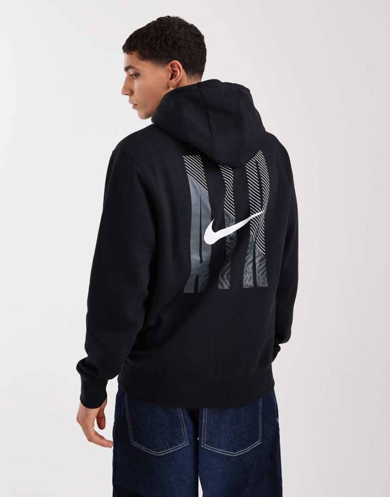 Nike - Air - Kapuzenpullover in Schwarz mit Grafikmotiv von Nike