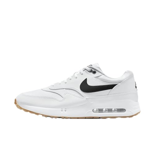 Nike Herren Air Max 1 '86 Og Golf-Sneaker, Weiß/Gum Mittelbraun/Schwarz, 43 EU von Nike