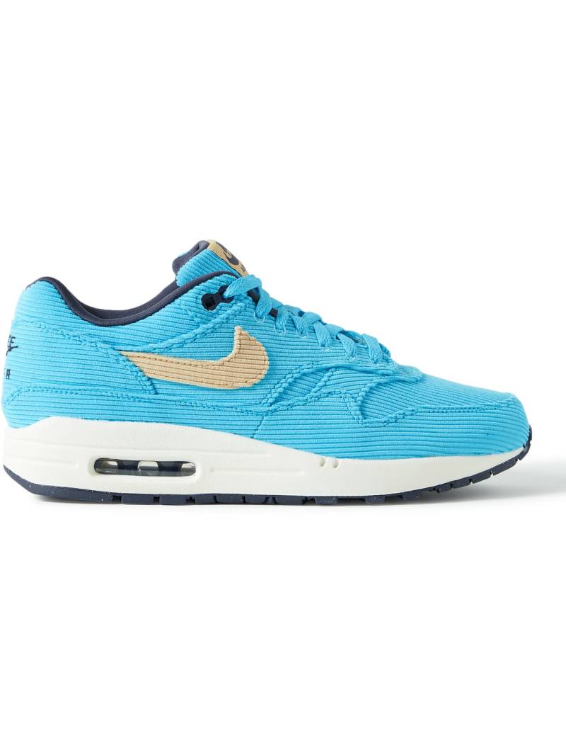 Nike - Air Max 1 Corduroy Sneakers - Men - Blue - US 5.5 von Nike