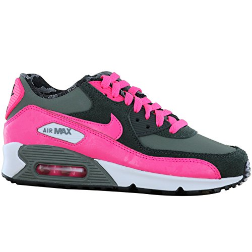 Nike Air Max 90 2007 GS, Unisex-Kinder Sneaker, - - IRN GRN/Hypr PNK-WHT - Größe: 37,5 von Nike