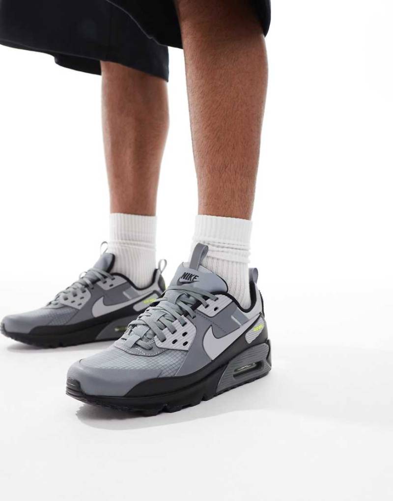 Nike - Air Max 90 Drift - Sneaker in Grau, Schwarz und Grün von Nike