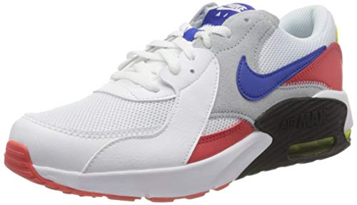 Nike Air Max Excee (GS) Sneaker, White Hyper Blue Bright Cactus Track Red, 38.5 EU von Nike