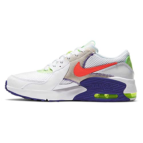 Nike Air Max Excee AMD Sneaker, White/Bright Crimson-Indigo Burst-Volt, 38.5 EU von Nike