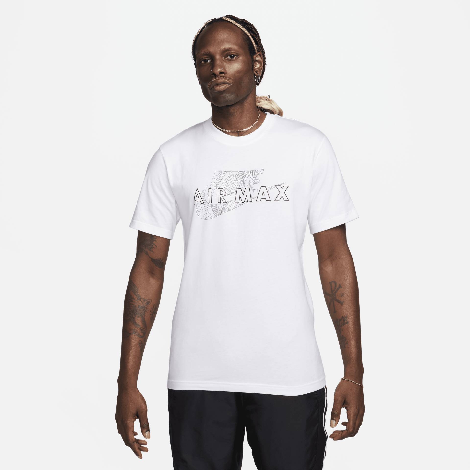 Nike Air Max Kurzarm-T-Shirt für Herren - Weiß von Nike