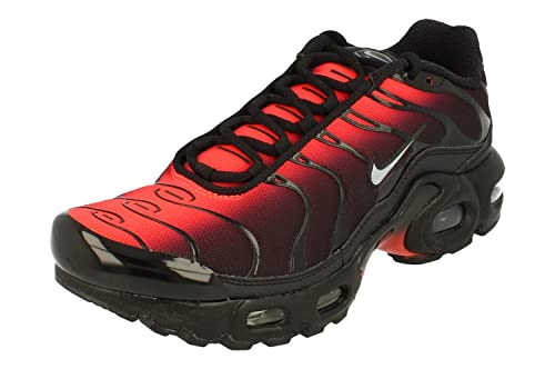 Nike Air Max Plus GS Running Trainers DD3229 Sneakers Schuhe (UK 5.5 us 6Y EU 38.5, Black Wolf Grey Bright Crimson 001) von Nike