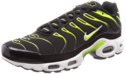 NIKE Men's Air Max Plus Light Bone/White/Black/Hot Punch Synthetic Running Shoes 11 D(M) US von Nike