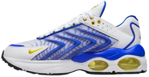 Nike Air Max TW Herren Running Trainers DQ3984 Sneakers Schuhe (UK 9.5 US 10.5 EU 44.5, White Speed Yellow Racer Blue 100) von Nike