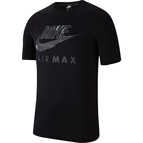 Nike Air Max kurzärmliges Herren-T-Shirt Gr. XL, Schwarz von Nike