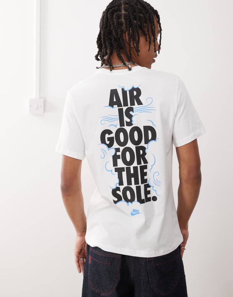 Nike Air - T-Shirt in Weiß mit Rückenprint von Nike