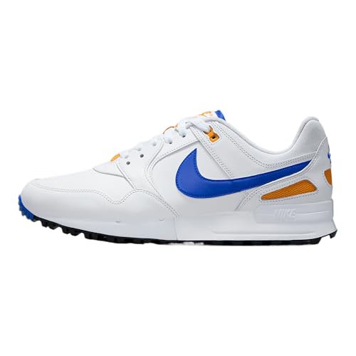 Nike Air Pegasus '89 G Golfschuhe (HV3866-101, Weiß/Orange Peel/Schwarz/Racer Blue), Weiß/Orange Peel/Schwarz/Racer Blue, 43 EU von Nike