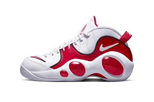 Nike Air Zoom Flight 95 OG True Red Herren Basketballschuhe, Weiß/True Red/Black, 43 EU von Nike