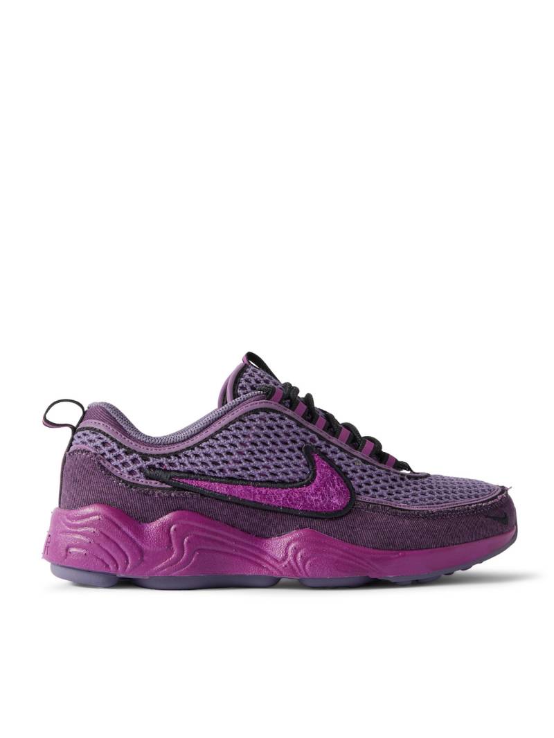 Nike - Air Zoom Spiridon Denim-Trimmed Mesh Sneakers - Men - Purple - US 6.5 von Nike