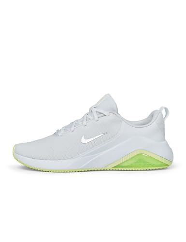 Nike Bella 7 Damen Workout-Schuh, Weiß/Barely Volt/Metallic Silver, 40 EU von NIKE