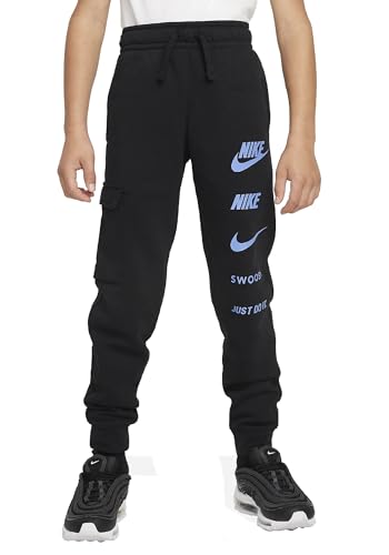 Nike Boy's B NSW SI FLC Cargo BB Pants, Black, 14-15 anni von Nike