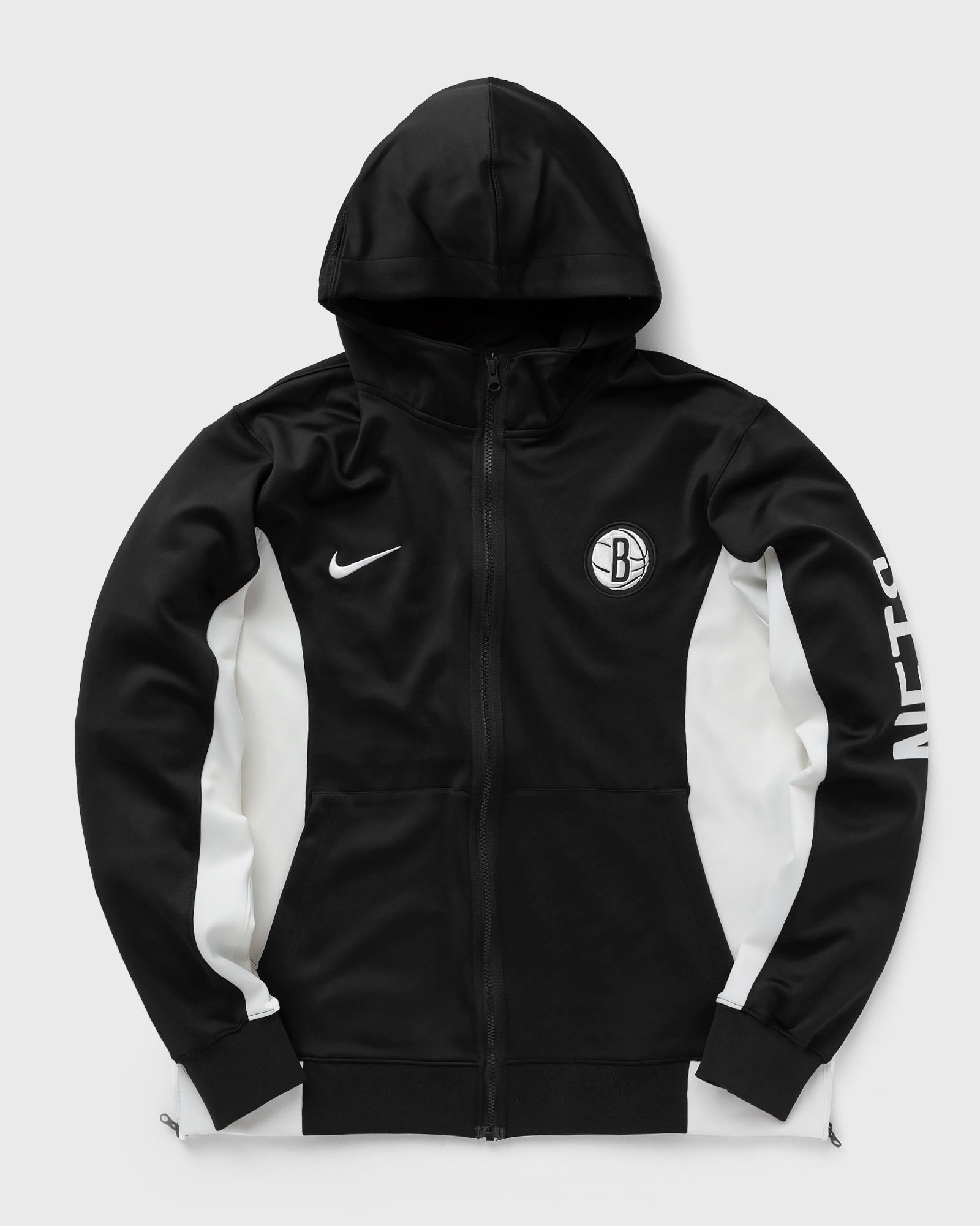 Nike Brooklyn Nets Showtime Men's Nike Dri-FIT NBA Full-Zip Hoodie men Hoodies|Team Sweats|Zippers black|white in Größe:L von Nike