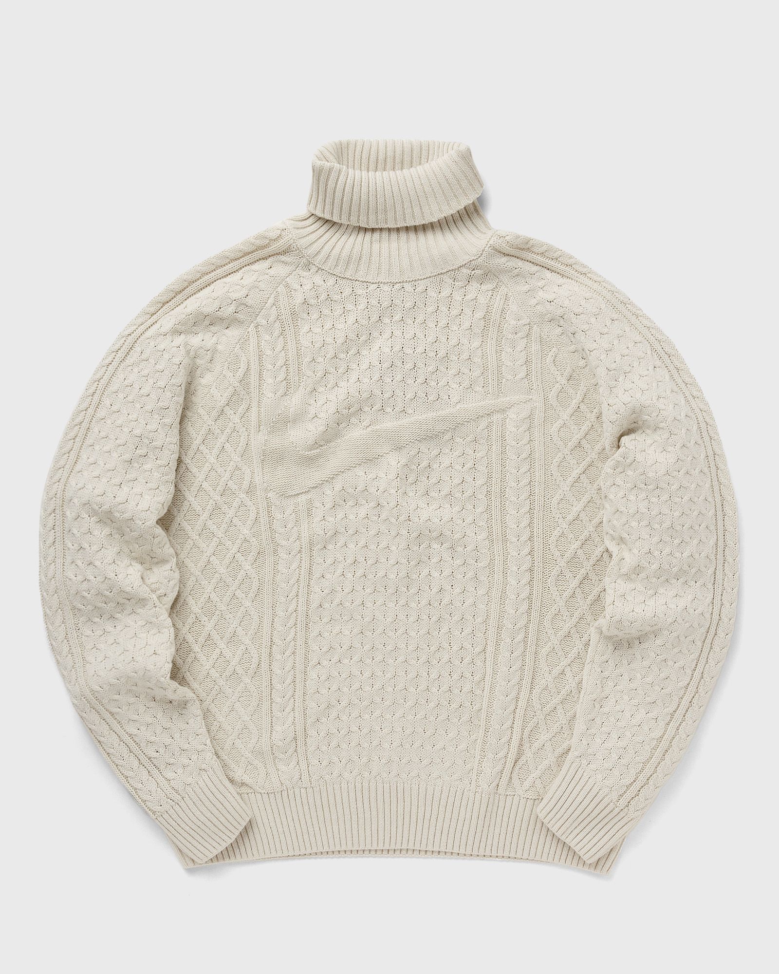 Nike CABLE KNIT TURTLENECK men Pullovers beige in Größe:XL von Nike