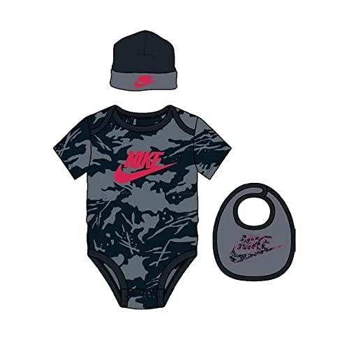 Nike CAMO HAT, BODYSUIT UND BIB NN0833-M19, grau, 68 von Nike