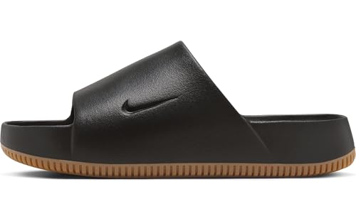 Nike Calm Slides für Herren Sandale, Black/Black-Gum Med Brown, 44 EU von Nike