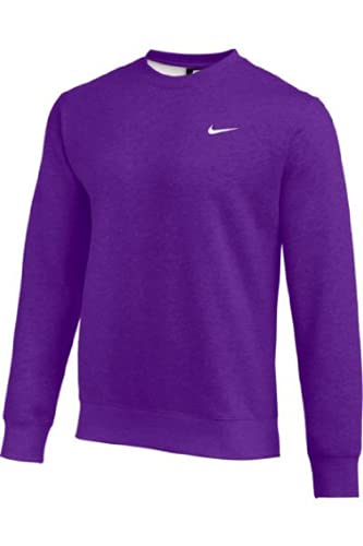 Nike Club Fleece Crew Herren Sweatshirt Rundhalsausschnitt, Violett, XX-Large von Nike