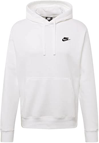 Nike Club Fleece Hoody Kapuzenpullover (L, White) von Nike