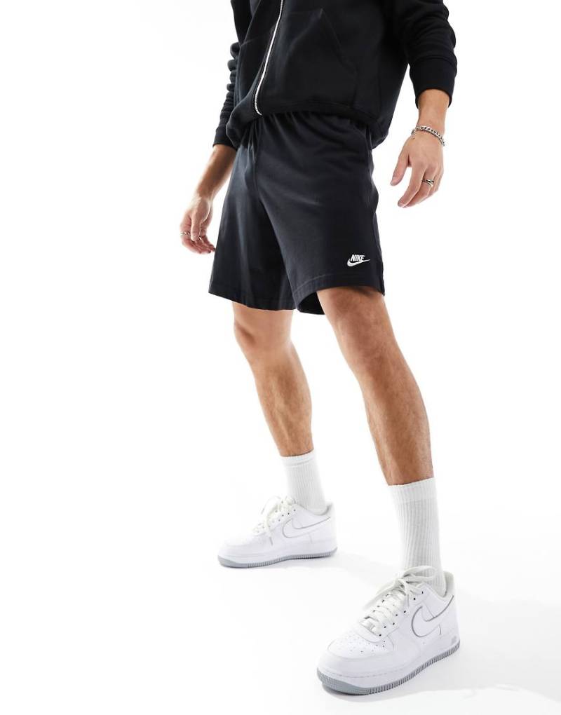 Nike - Club - Strick-Shorts in Schwarz von Nike