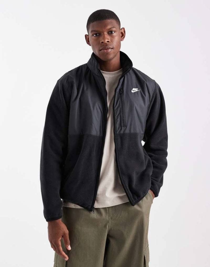 Nike - Club - Fleecejacke in Schwarz von Nike