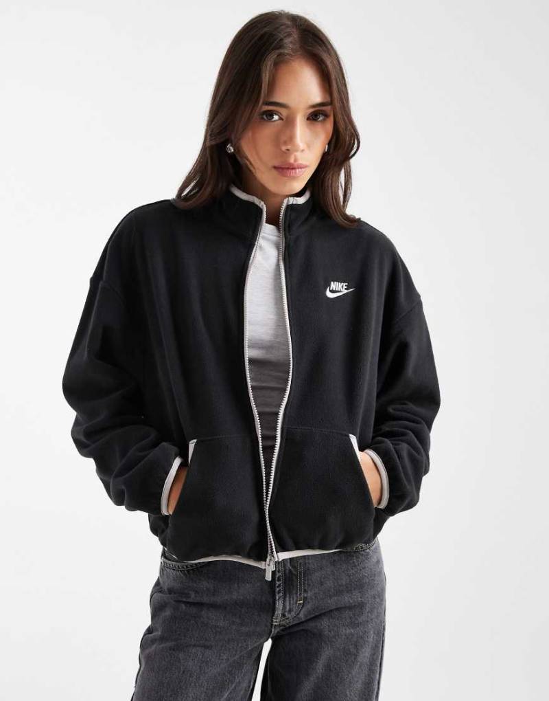 Nike - Club - Jacke aus Polarfleece in Schwarz von Nike