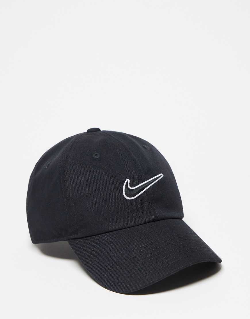 Nike - Club - Kappe in Schwarz mit Swoosh-Logo von Nike