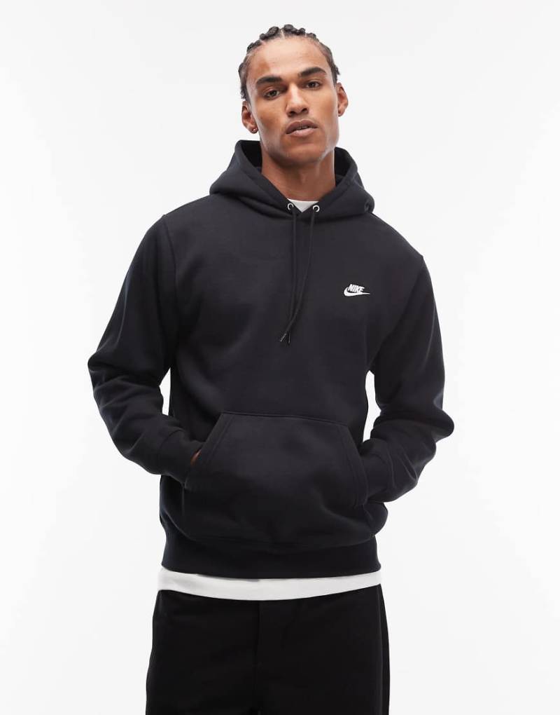 Nike Club - Kapuzenpullover in Schwarz von Nike