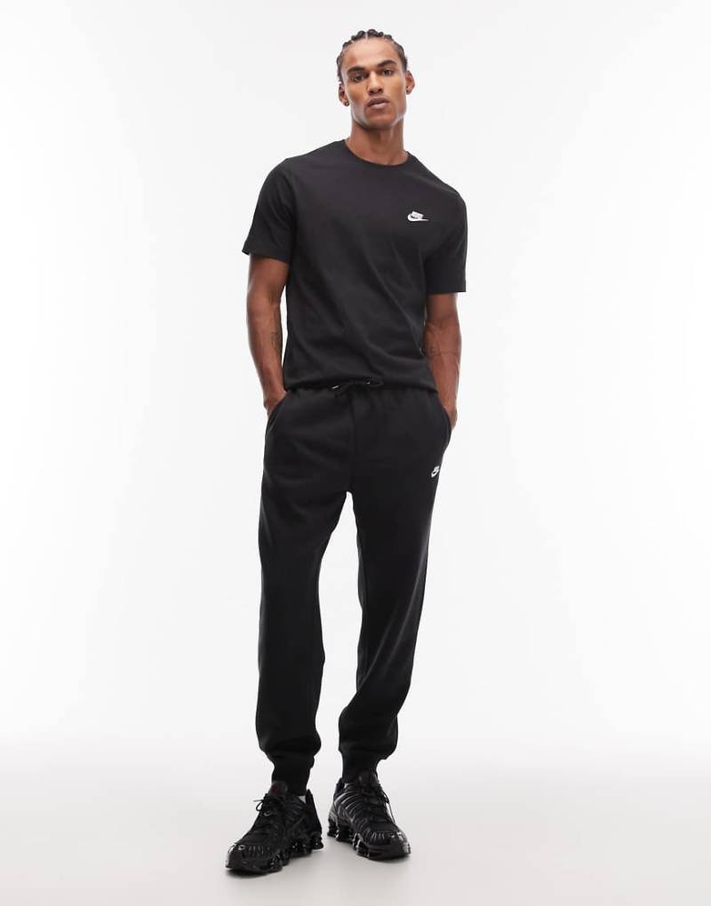 Nike - Club - Fleece-Jogginghose in Schwarz mit Bündchen von Nike