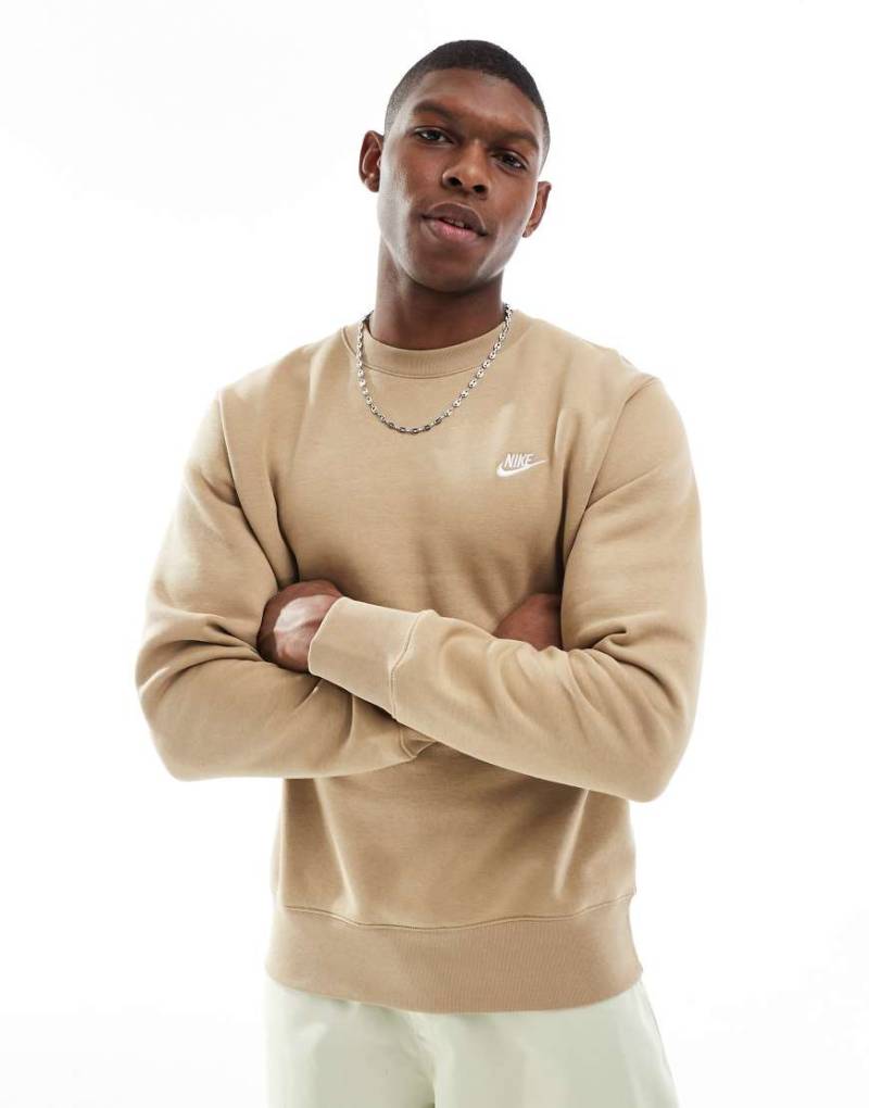 Nike - Club - Sweatshirt in Beige-Neutral von Nike