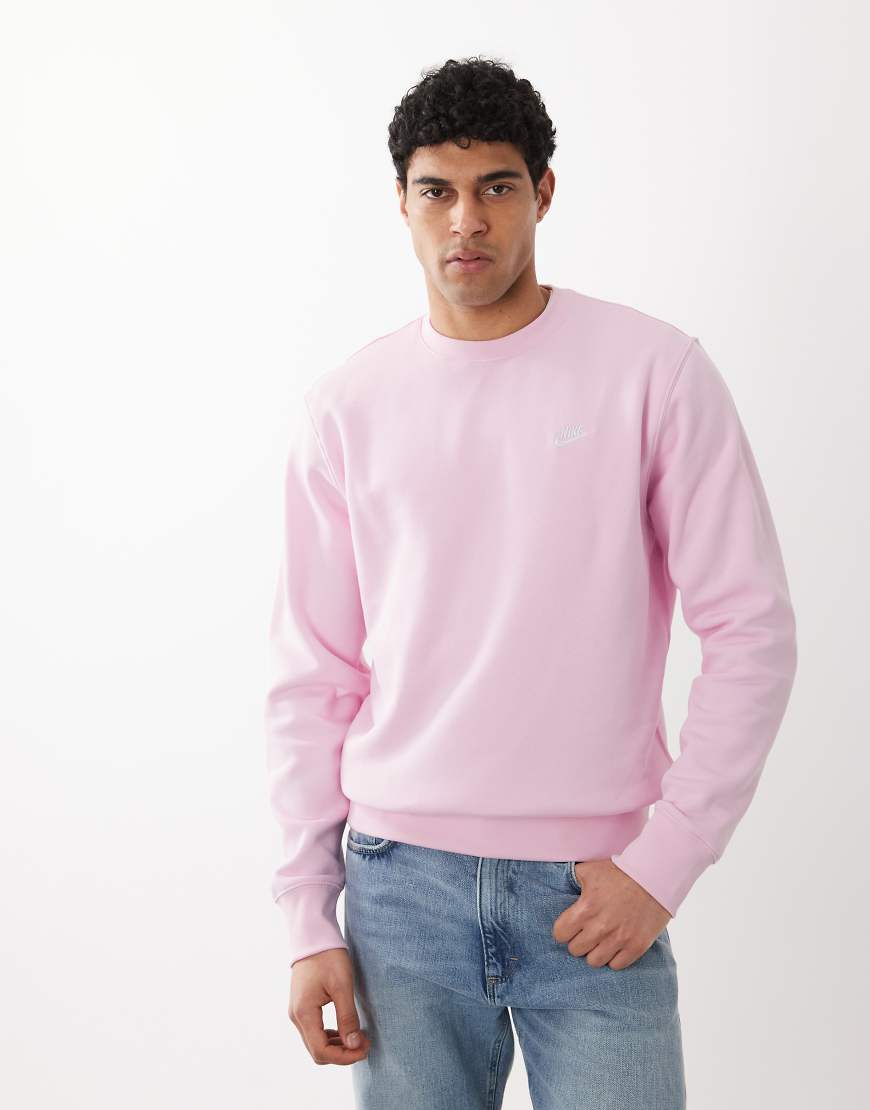 Nike - Club - Sweatshirt in Rosa von Nike