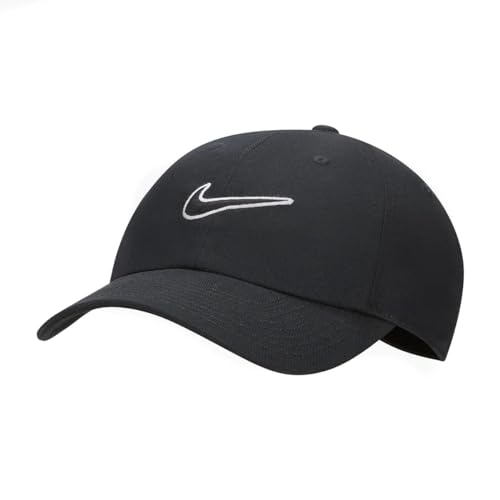 Nike Club Swoosh Cap (DE/NL/SE/PL, Alphanumerisch, L, XL, schwarz) von Nike