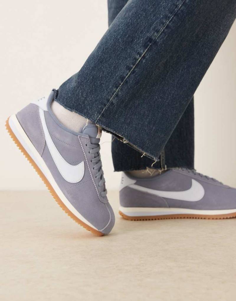 Nike - Cortez - Sneaker aus Wildleder in Blau von Nike