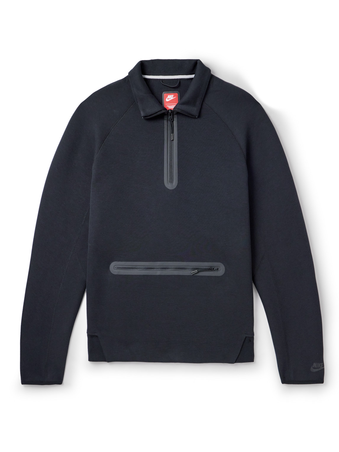 Nike - Cotton-Blend Jersey Half-Zip Sweatshirt - Men - Black - XS von Nike
