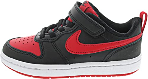 Nike Court Borough Low 2 (PSV) Sneaker, Black/University RED-White, 30 EU von Nike
